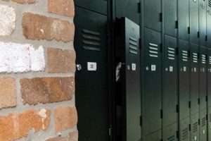 Lockers in a corridor